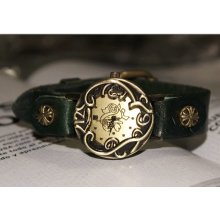 vintage flora metal shape lady wrist watch,skull wrist watch,vintage watch,lady watch