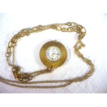 Vintage mechanical Chaika ladies pendant watch from ussr