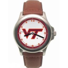 Virginia Tech Hokies Mens Rookie Leather Watch