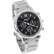 W5-6088 Quartz Wrist Watch Stainless Steel Band Male