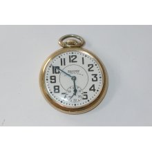 WALTHAM VANGUARD Premier 16s 23J Railroad Pocket Watch w/ WALTHAM RR Case 2/2