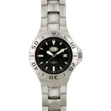 Watch Creations Men's Matte Silver Bracelet Watch w/ Black Dial Promotional