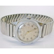 West Pointer 17 Jewel Ladies Silver Tone Wristwatch