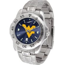 West Virginia Mountaineers WVU Mens Sport Anochrome Watch