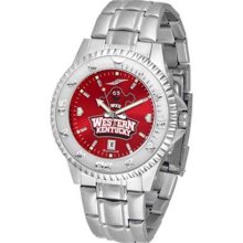 Western Kentucky University Men's Stainless Steel Dress Watch