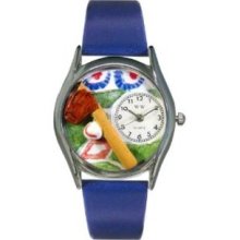 Whimsical Watches Women's S0820004 Baseball Royal Blue Leather