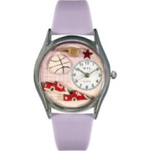 Whimsical Watches Women's S0820021 Volleyball Lavender Leather