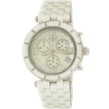 White Ceramic Women's Sports Chronograph Bianci Watch B268-wht