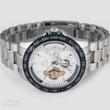 Wholesale 4pcs Sun-star Silver Dial Stainless Steel Band Automatic M