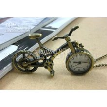 Wholesale Restores Copper Personality Bicycle Classical Pocket Watch