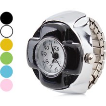 Women's Alloy Analog Quartz Ring Watches (Silver)