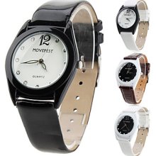 Women's Casual PU Analog Wrist Quartz Watch 5029 (Assorted Colors)