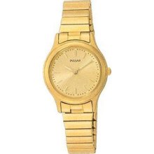 Womens Gold Tone Stainle