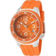 Women's Neptune (40 mm) Orange Dial Orange Silicone ...