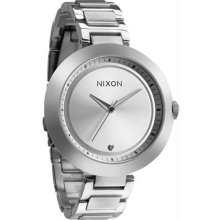 Women's Optique Stainless Steel Case and Bracelet Silver Dial