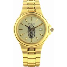 Women's Our Lady of Guadalupe Gold Tone Stainless Steel