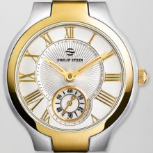 Women's Philip Stein Small Round Watch Head, Two-Tone