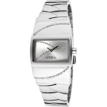 Women's Syren White Swarovski Crystal Silver Dial Stainless Steel ...