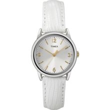 Women's Timex Lizard Grain Watch - White