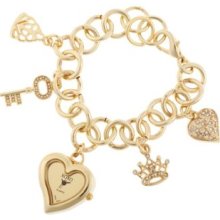 XOXO Women's XO7032 Gold Mirror Dial Gold-tone Charm