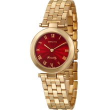 Zenith Women's 'Piccadilly' Yellow Goldplated Stainless Steel Swiss Quartz Watch