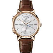 A. Lange & Sohne Saxonia Dual Time Rose Gold Watch 385.032
