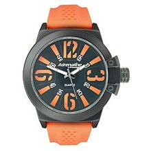 Adrenaline Analog 3-Hand Black/Orange Men's watch #AD1044