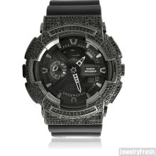 All Black Custom CZ Casio G-Shock GA-110