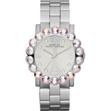 Amy Scallop Silver Tone Glitz Holographic Watch