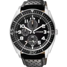 AP4010-03E - 2013 Citizen Eco-Drive Multi Dial 100m Leather Sports Watch