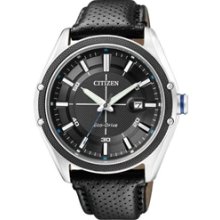 BM6890-09E - 2012 Citizen Eco-Drive 100m Leather Men's Sports Watch