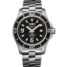 Breitling Men's Superocean Black Dial Watch A1739102.BA76.134A