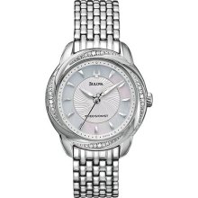 Bulova 96R153 Precisionist Brightwater Swirl Pattern Women's Watch