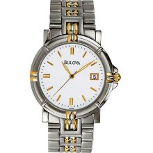 Bulova Two-Tone Mens Watch 98G89