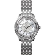 Bulova Womens Precisionist Brightwater 20 Diamond Stainless Watch - Silver Bracelet - Silver Dial - 96R153