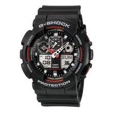 Casio G-Shock Velocity Indicator Alarm GA-100-1A4 GA-100 Watch