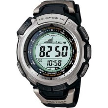 Casio Men's Pathfinder PRG110-1V Black Resin Quartz Watch with Grey