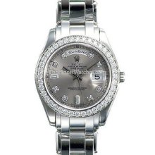 Certified Pre-Owned Rolex Day-Date Masterpiece Platinum Watch 18946