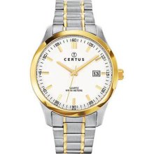 Certus Paris Men's Two-tone Stainless Steel Date Watch