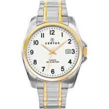 Certus Paris Men's Two-tone Stainless Steel Date Watch ...