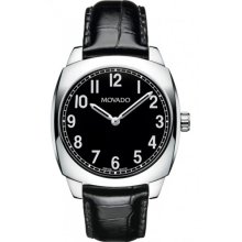 Circa 0606586 Stainless Steel Watch With Black Strap