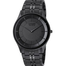 Citizen Ar3015-53e Men's Watch Stiletto Black Anodized Black Dial