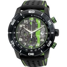 Citizen Black Men's Eco-Drive Primo Chronograph Watch