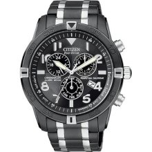 Citizen Eco-Drive BL5478-55E Perpetual Chronograph Black Dial Men's Watch