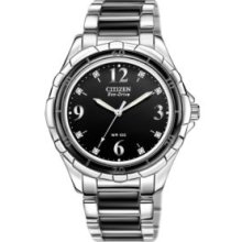 Citizen Eco Drive Men's EM0031-56E Ceramic Black Dial Watch