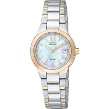 Citizen EW1676-52D Women's Eco Drive Two Tone MOP Dial Watch