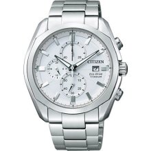 Citizen Men Eco-drive Japan Movement Chronograph Sapphire Titanium Ca0021-53a