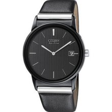 Citizen Men's Eco-Drive Silhouette Black Dial Watch AU1035-08E