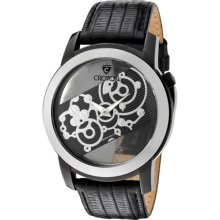 Croton Watches Men's Circuit Breaker Black Textured/See Thru Dial Blac