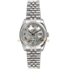 Datejust 116234 Steel Jubilee Band Fluted Bezel MOP Roman Dial